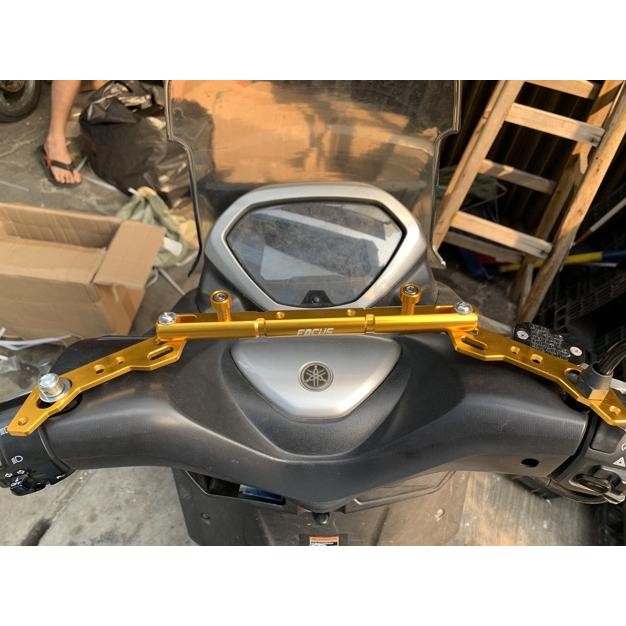 ede-78 Stabilizer stang+dudukan lampu+dudukan holder hp full cnc sepeda bisa untuk segala jenis moto