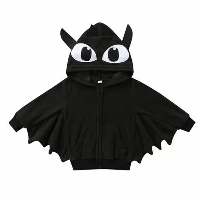 oiu Toothless dragon kids jacket Halloween costume Bat train your Dragon TERLARIS