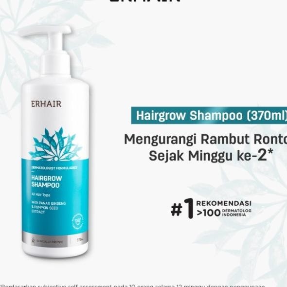 Erhair Erha Hairgrow Shampoo 370Ml - Shampo Anti Rambut Rontok