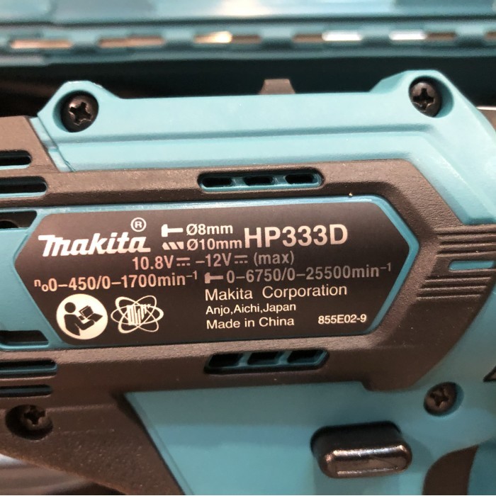 Mesin Bor Baterai Makita Hp333Dwye