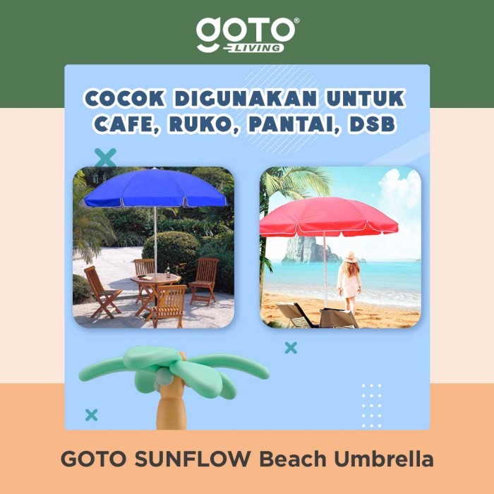 Goto Sunflow Payung Tenda Jualan Pantai Cafe Outdoor Besar Jumbo