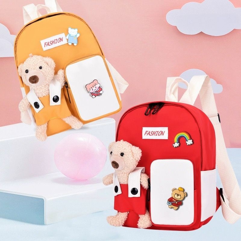 

Tas Ransel Beruang Kanvas Cewek Lucu