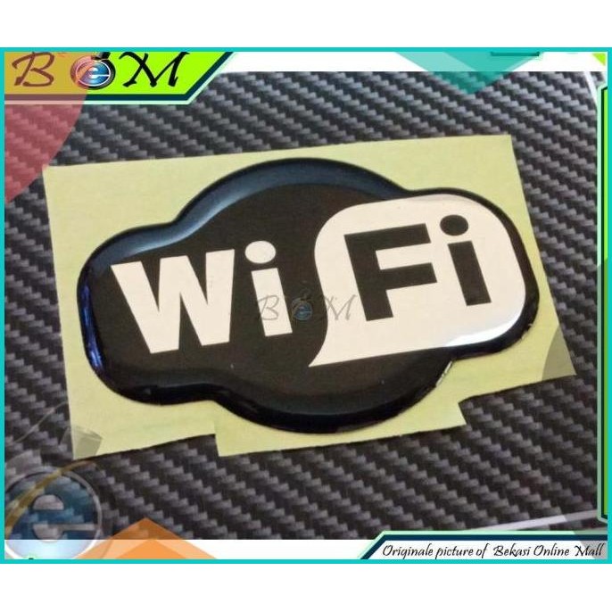 

Sticker stiker Logo timbul wifi wi-fi wi fi 140BZ4 accessories