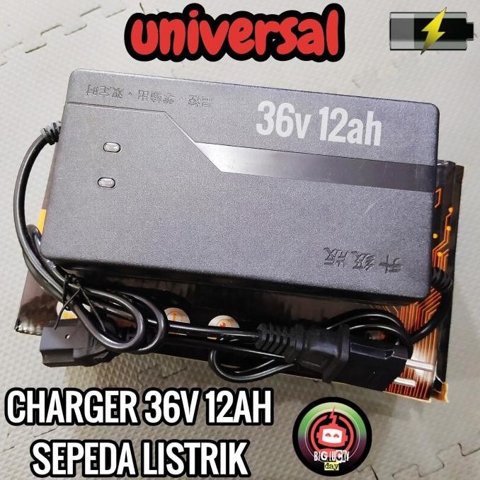 Charger Sepeda Listrik 36V 12Ah Universal Cas Casan Selis Original