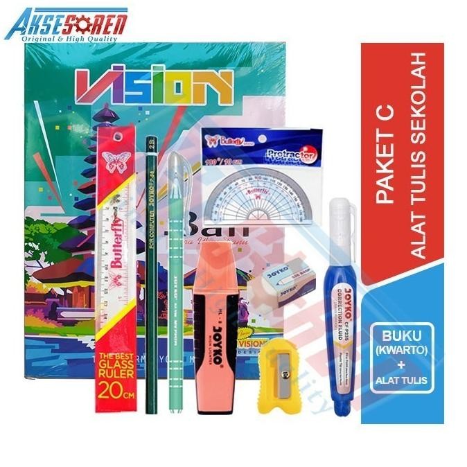 

Promo Spesial!! Paket Perlengkapan 1 Set Alat Tulis Sekolah Anak [TK / SD / SMP / SMA] Murah