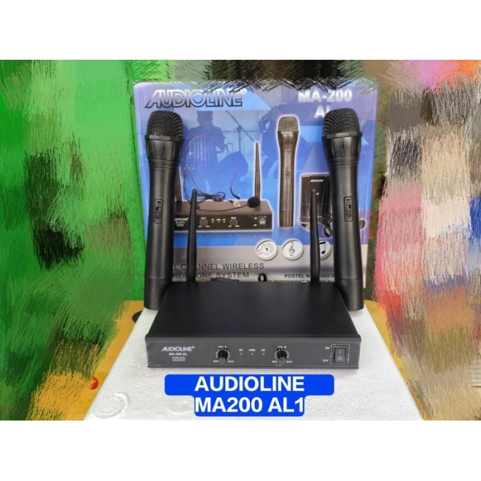 best produk] Wireless Mic AUDIOLINE MA200 AL1 / Mic Wireless MA200AL1