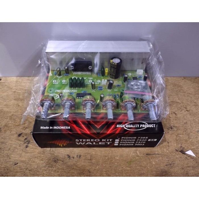 Produk Unggulan] Kit Khusus Walet 4 Channel TDA7388/86 PCB FIBER