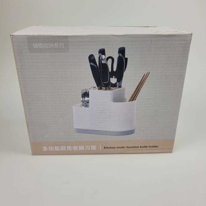 

Terbaru Tempat Alat Makan Dapur Sendok Sumpit Pisau Stand Holder Storage - Putih Limited