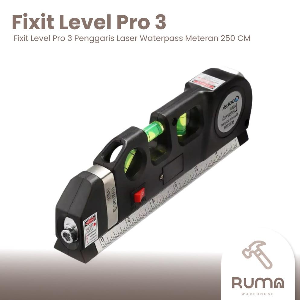

Original Fixit Level Pro 3 Penggaris Laser Waterpass Digital Level Measure Tape Aligner Ruler Murah