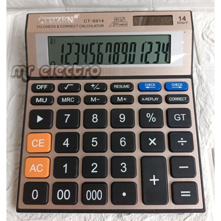 

Terlaris Kalkulator Ct 6914 - 14 Digit - Check And Correct - Layar Besar - Kalkulator Meja Dagang - Kalkulator Pasar - Kalkulator Kantor Cuci Gudang