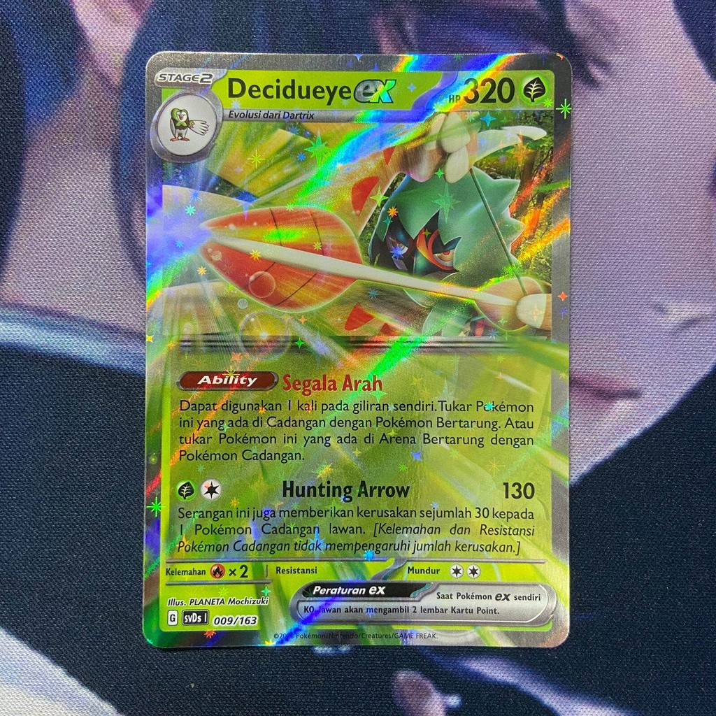 pokemon (ID) decidueye ex - SVDS 009/163 - FOIL