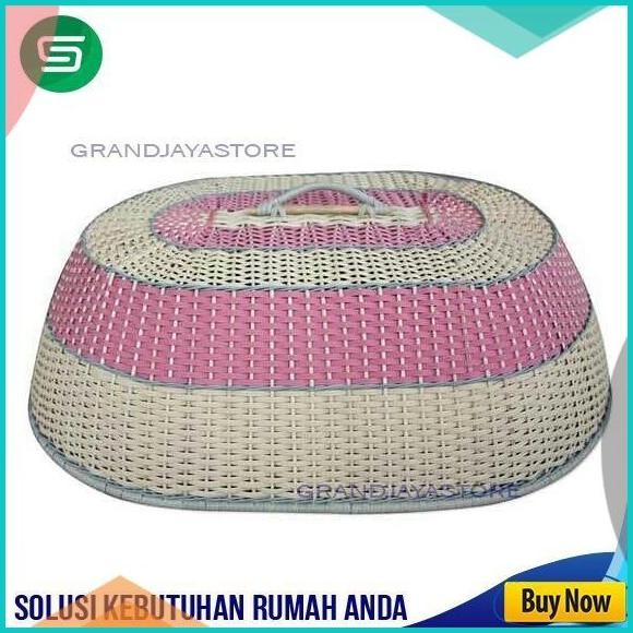 Tudung Saji Rotan Sintetis Tudung Saji Sintetis Tudung Saji Oval 140B