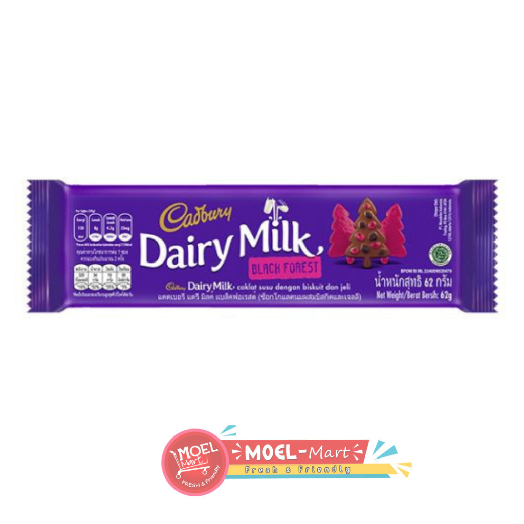 

CADBURY DAIRY MILK BLACK FOREST 62GR