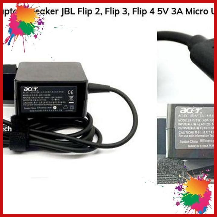 (BRAV) CHARGER ADAPTOR SPEAKER JBL FLIP 2/FLIP 3/FLIP 4 /5V 3A MICRO USB NEW