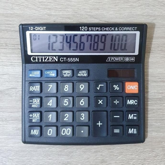 

GV23 Kalkulator Citizen CT 555N - Calculator Citizen - (12 Digit) Berkualitas