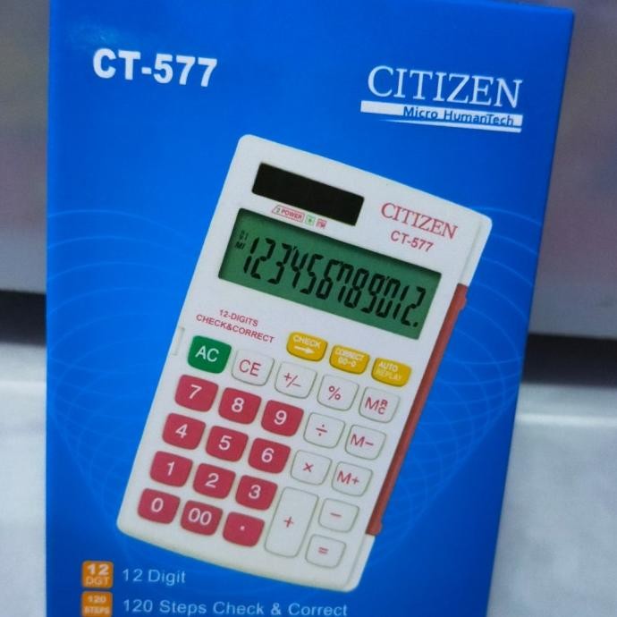 

TR24 kalkulator citizen CT 577 12 digit Hemat