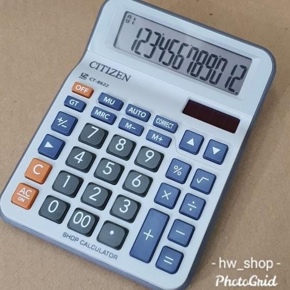 

gfd-12 Kalkulator Citizen CT 8622 . Kalkulator 12 digit Viral