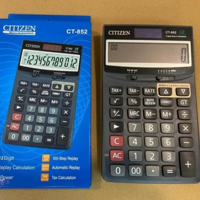 

asd-86 KALKULATOR CHECK & CORRECT CITIZEN CT-852 - Calculator Desktop CT852 Hemat