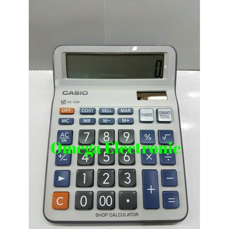 

JPF-1015 Calculator Casio DC-12M Kalkulator Toko Shop Desktop 12 Digits Hemat