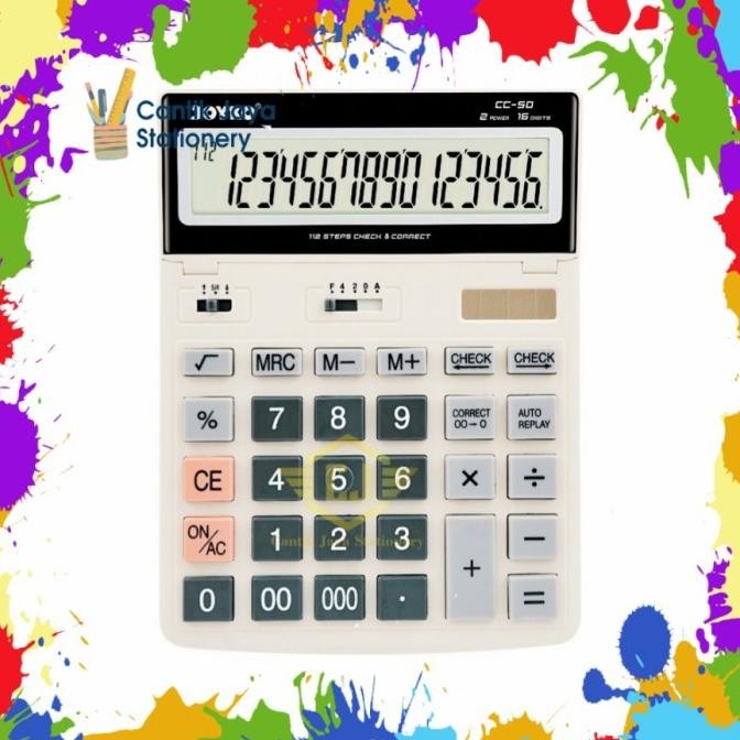 

ad-77 Kalkulator Joyko CC-50 Calculator 16 Digits Check Correct Hemat