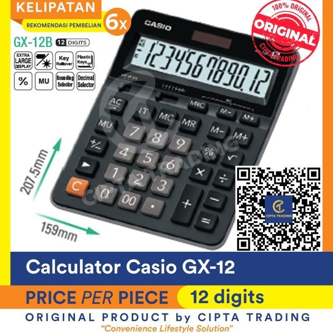 fs-6 Calculator - Casio - GX-12 Hemat