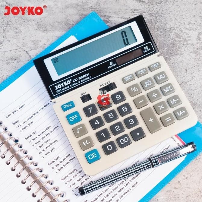 

Hot Sale Kalkulator / calculator Joyko CC-868CH 12 Digits Check Correct Termurah