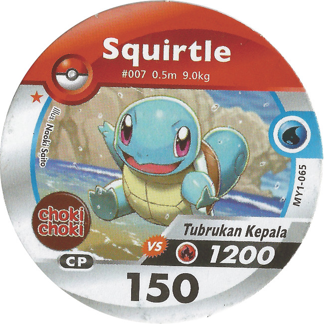 Kartu Pokemon Medalion Choki Choki Squirtle