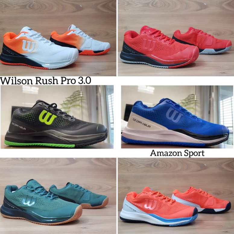 COD?? Sepatu Tenis Wilson Rush Pro 3.0 Sepatu Tennis Wilson Original Bnib Diskon