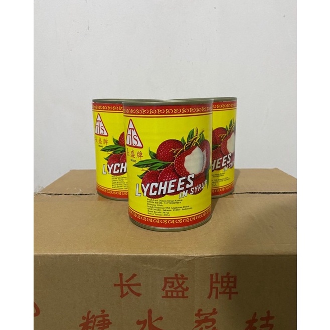 

Terlaku. TTS Leci Lychee kaleng buah / Lychees in syrup 567gr