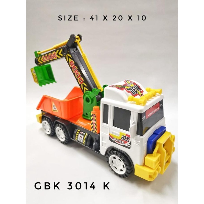 Sale Sale Mainan Anak Mobil Truk Konstruksi Dump Truck Eksavator Gbk 3014 K Termurah Termurah