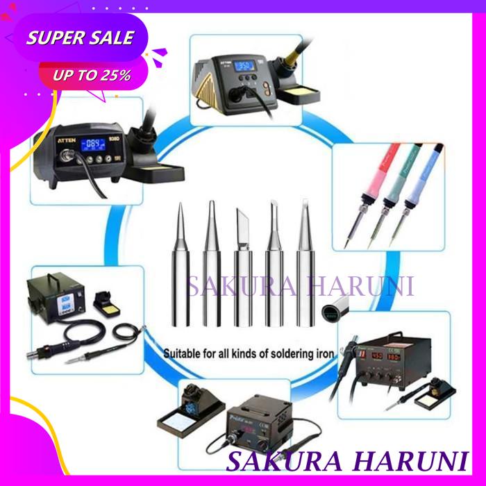 

REVERB KEPALA MATA SOLDER WELDING TIPS HIGH QUALITY COPPER 900M-T 5 PCS - PRODUK KUALITAS BERKELAS !!