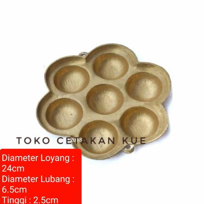 Cetakan Kue Apem / Kue Lumpur / Kue Lengko Bahan Kuningan