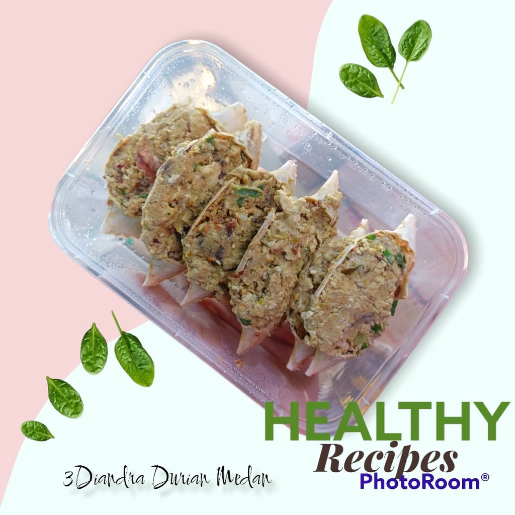 kepiting bunting isi telur rajungan (ketam)