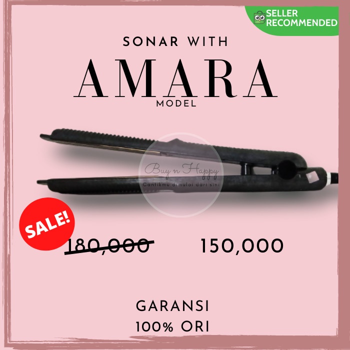 Catokan Rambut Sonar Amara Sn-820 Catok Rambut 2 In 1 Original Import Bestseller Catokan