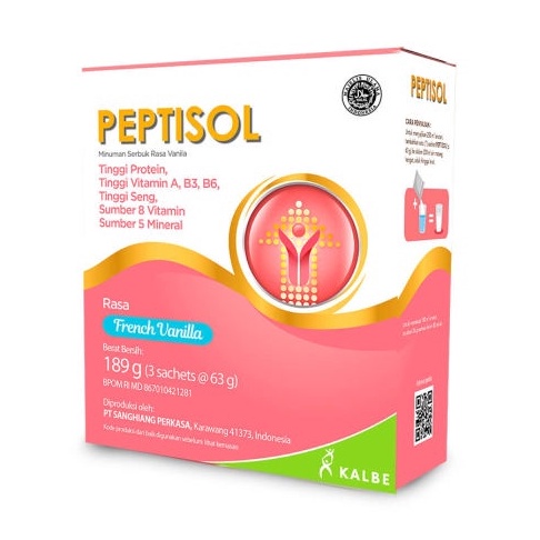 ➴Stok Banyak↓ Peptisol  Vanila Coklat 189 gr - Susu nutrisi tinggi protein - ibu hamil pasca operasi