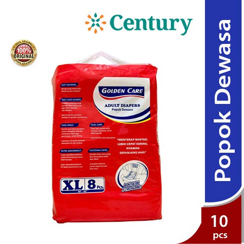 Golden Care AdultDiapers Popok Dewasa Size XL isi 8