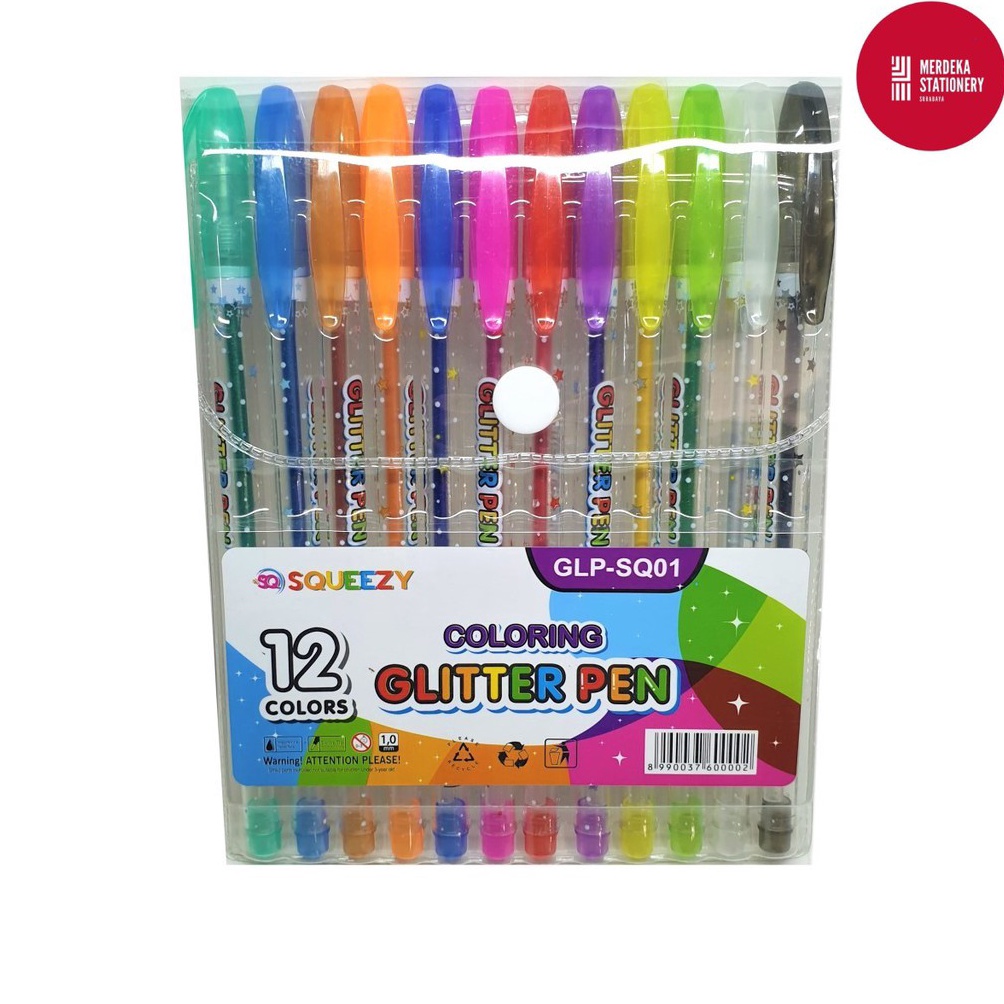 

[CODE BARANG 108CHN] Bolpen/Bolpoint/Ballpen/Pulpen/Pena Glitter/Gliter 12 warna 1.0 mm Z9B