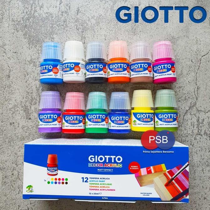 

Giotto Decor Acrylic 12 Warna 25 ml / Cat Akrilik Giotto