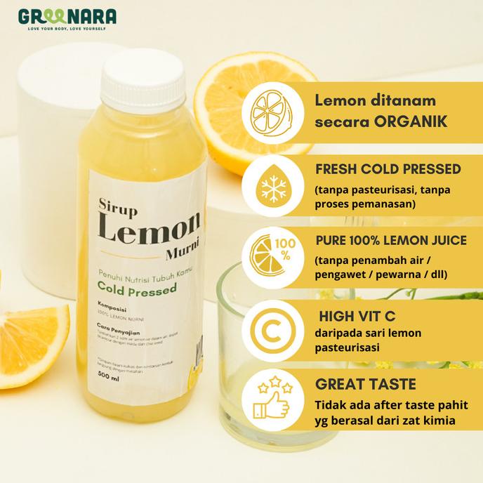 

Greenara Sari Lemon Murni 500ML / Air Lemon Murni 500Ml