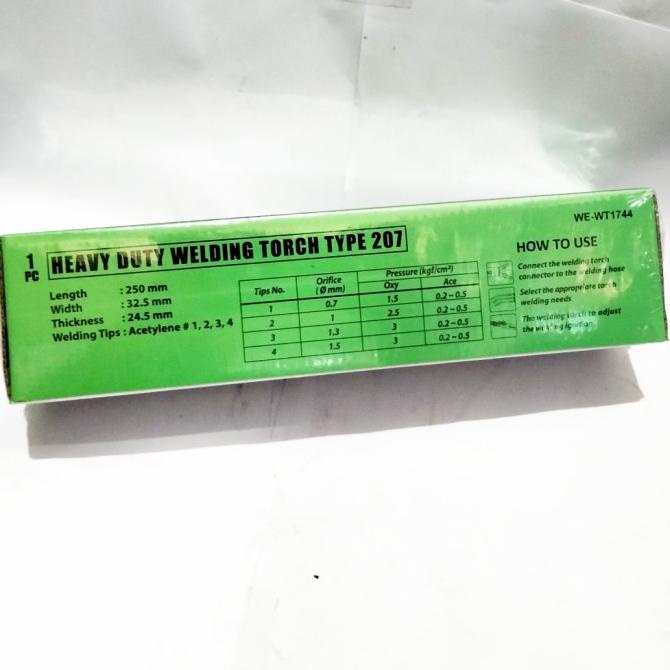 Tekiro Heavy Duty Welding Torch Type 207-Alat Blander Las Karbit