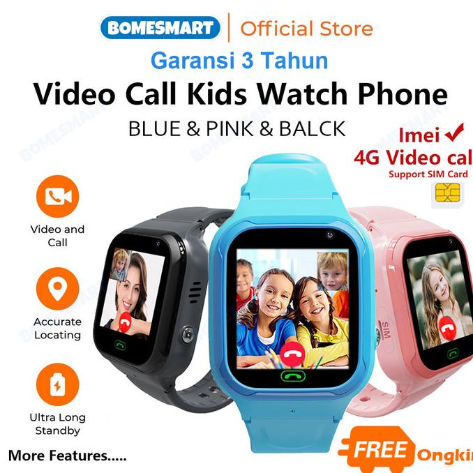 imo Anti Air Jam tangan anak 4G Video call telepon anak Gps Smartwatch