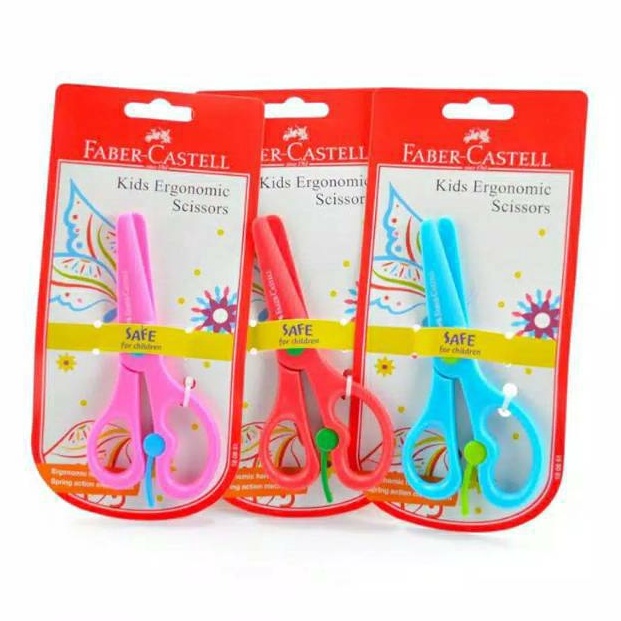

✸Diskon Promo❆ ABDVN Gunting Kertas Anak Faber-Castell Kids Ergonomic Sicssors A58 ➤Dijual Murah