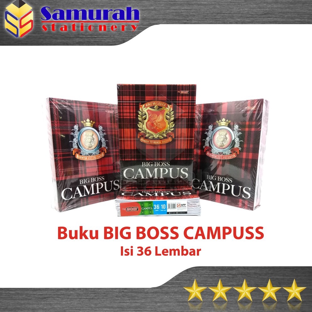 

On Sale Buku Tulis Sidu Big Boss Campus Isi 36 Lembar / Bigboss Campuss 36 Lbr / Buku Ukuran Boxy B5 36 30