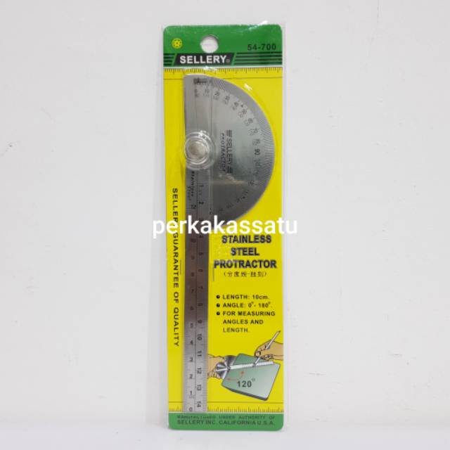 

BUSUR DERAJAT STAINLESS STEEL PROTACTOR SELLERY 54-700