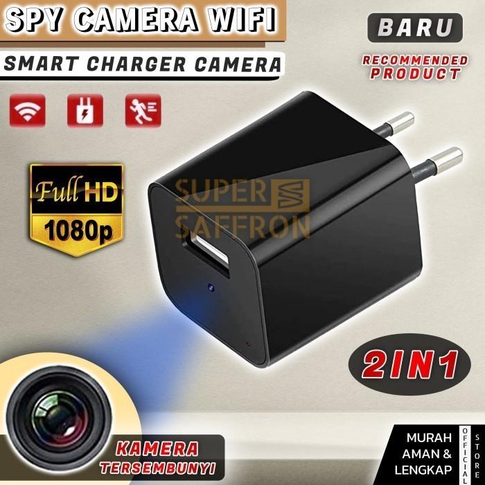 Spy Kamera Adaptor Charger Usb Wifi Kepala Casan Camera Hp Full Hd