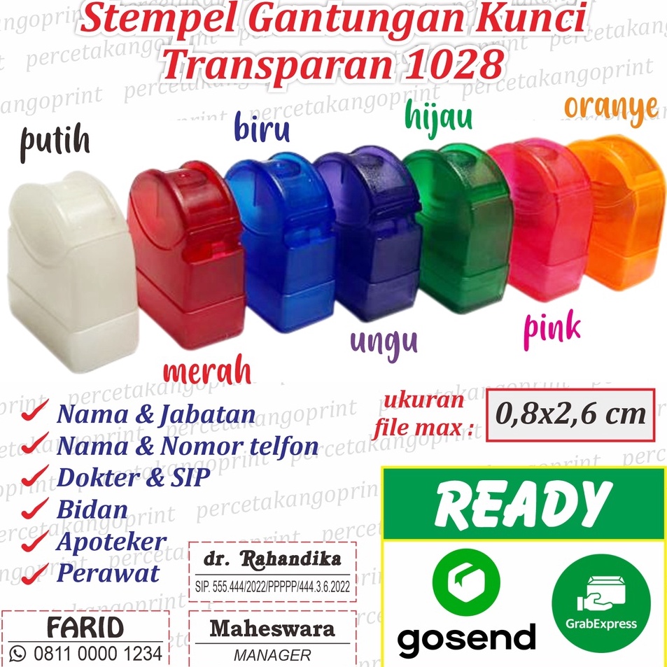

QFPG3207 Stempel nama ganci Dokter SIP NIP bidan, perawat, apoteker, jabatan stempel nama dan nomor hp stempel lunas gantungan kunci ganci