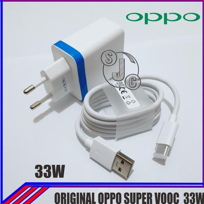 Charger Original Oppo Super Vooc Fast 33 Watt Adaptor Charger Type C