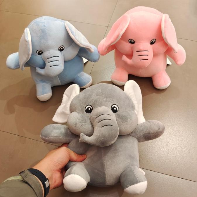 MINISO Boneka Gajah Lucu (size 28cm)