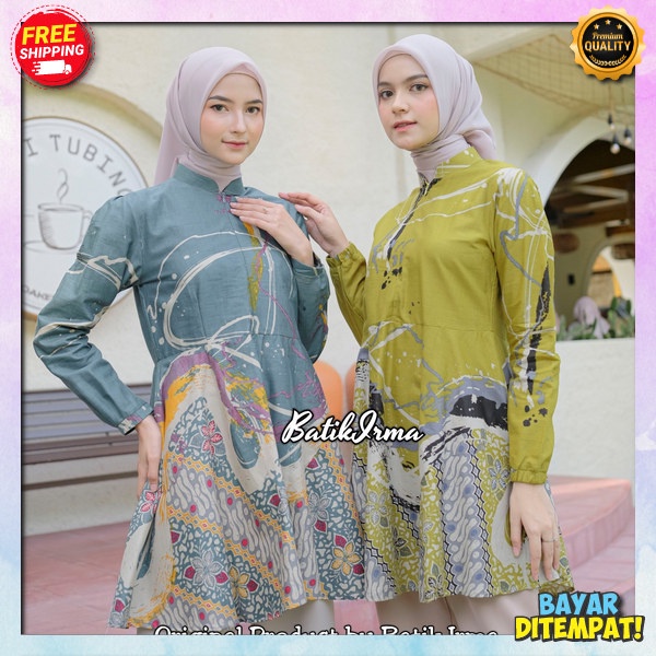 Bsju Tnik Elegan Dan Mewah Buju Batik Tuniq Batij Estetik Baju Modern Baj Tuniq Kerja Kantor Thunic 