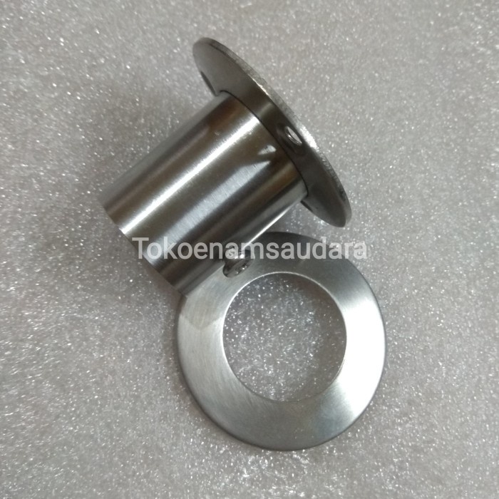 Terlaris Fitting Bracket Topi Pipa Stainless 1 Inch Dop Pipa Stainles Dinding / Tembok